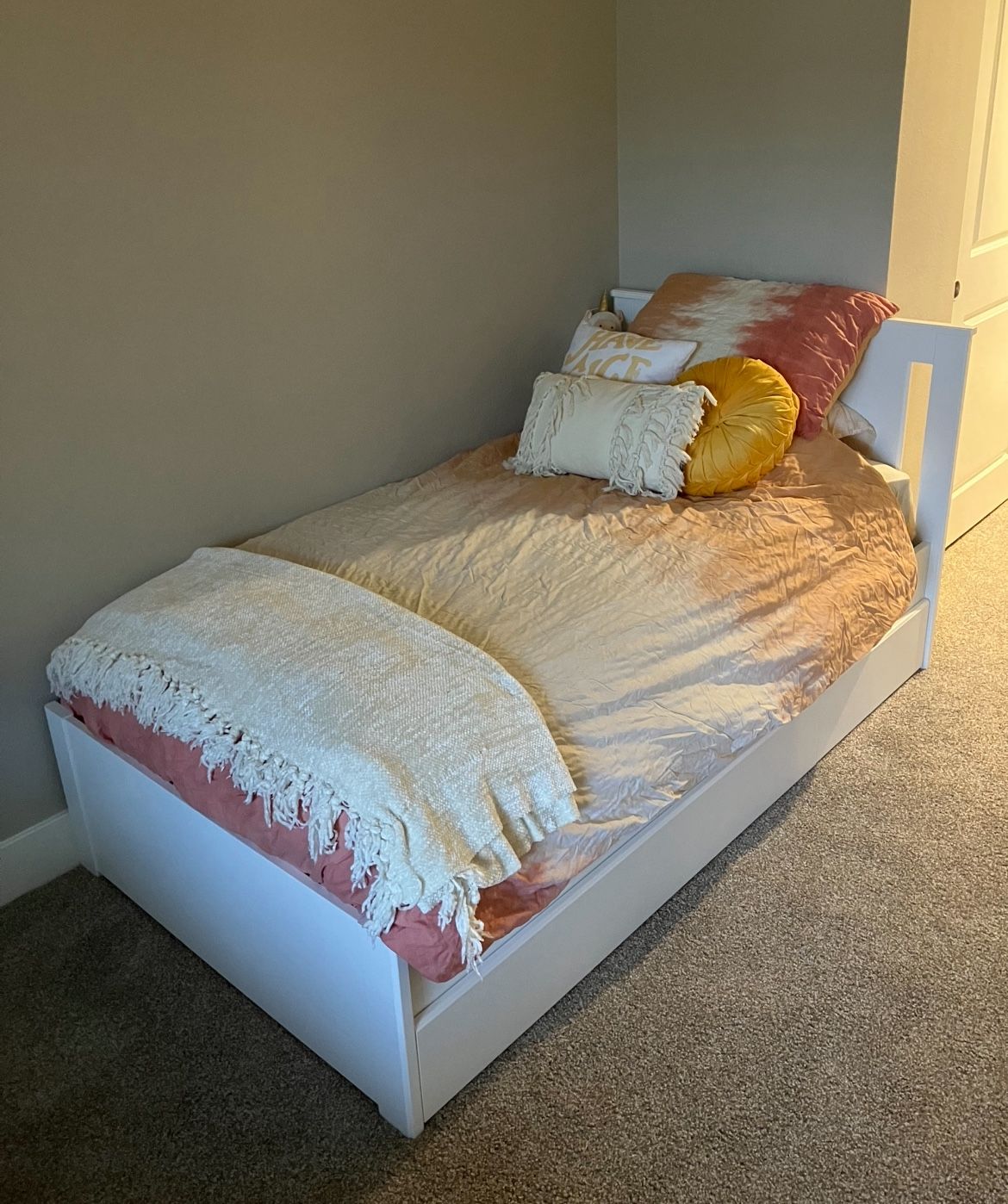 Twin Bed Frame & Mattress :)