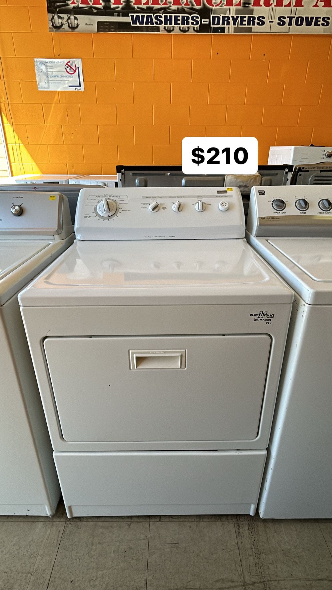 Kenmore Gas Dryer With Warranty 