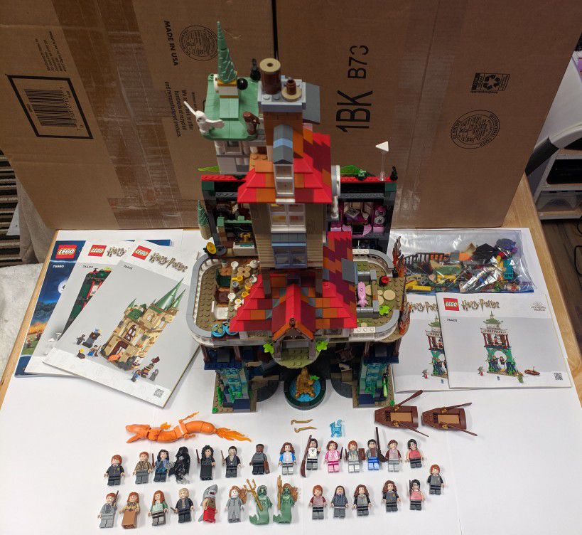 Lego Harry Potter Lot Including The Burrow, Ministry Of Magic And Others
