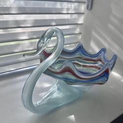 Swan Glass Bowl