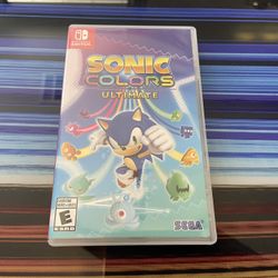 Like New 2021 Nintendo Switch Sonic Colors Ultimate 