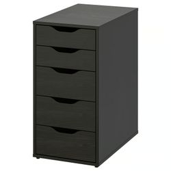 IKEA ALEX drawer unit in black-brown finish