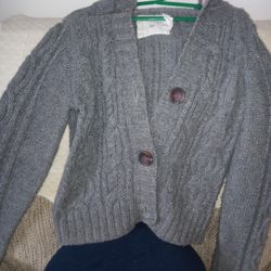 Light And Gray In Color Cute Sweater For Winter.