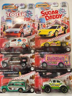 2023  FAMILY DOLLAR EXCLUSIVE. MATCHBOX CANDY CARS.  COMPLETE 6 CAR SET.