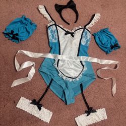 New Large Alice Wonderland Costume Dress Bodysuit Nocturnal  Beyond Festival Race dress 