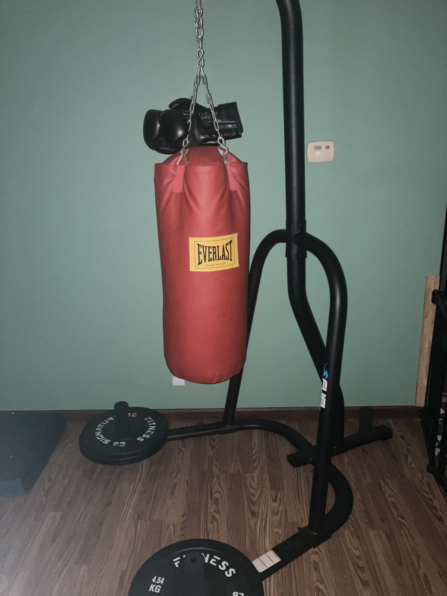 Punching Bag With Stand And 2 Sets Of Boxing Gloves