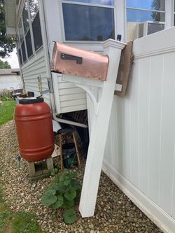 Heavy Duty Composite PVC Mailbox Post plus Copper MailBox-$280