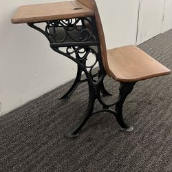 Antique  Old School Desk