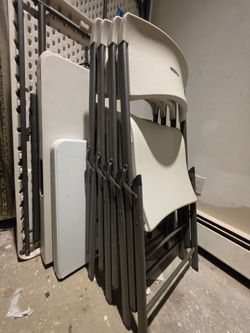 Lifetime Tables and Plastic Chairs - Variety of sizes available