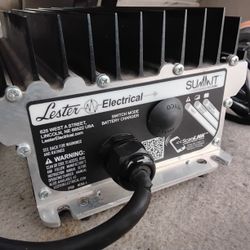 Lester Summit Series 27800 48-volt 13-amp Hi-Freq Battery Charger - Yamaha Golf Cart 2 pin charging connector 