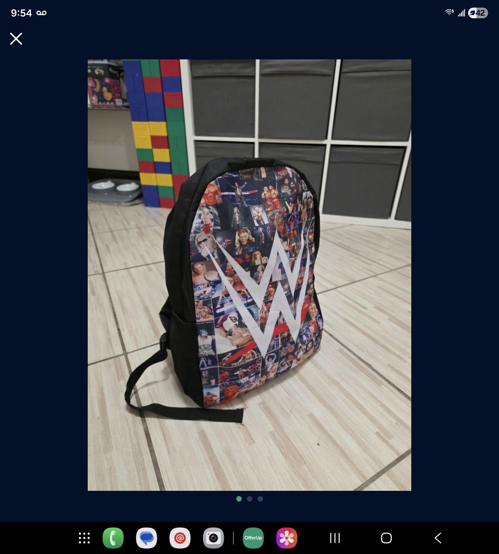 WWE bookbag