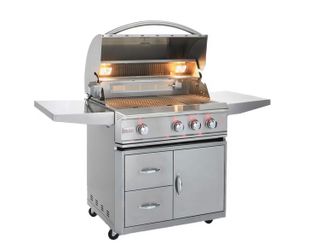 Blaze Professional 34” Natural Gas Grill With Rear Infrared Burner On Cart - BLZ-3PRO-NG Blaze LUX, 