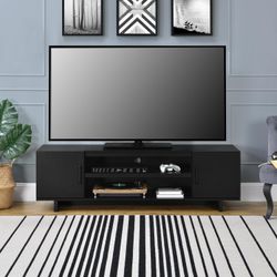 Ameriwood Home Southlander TV Stand for TVs up to 65", Black Oak