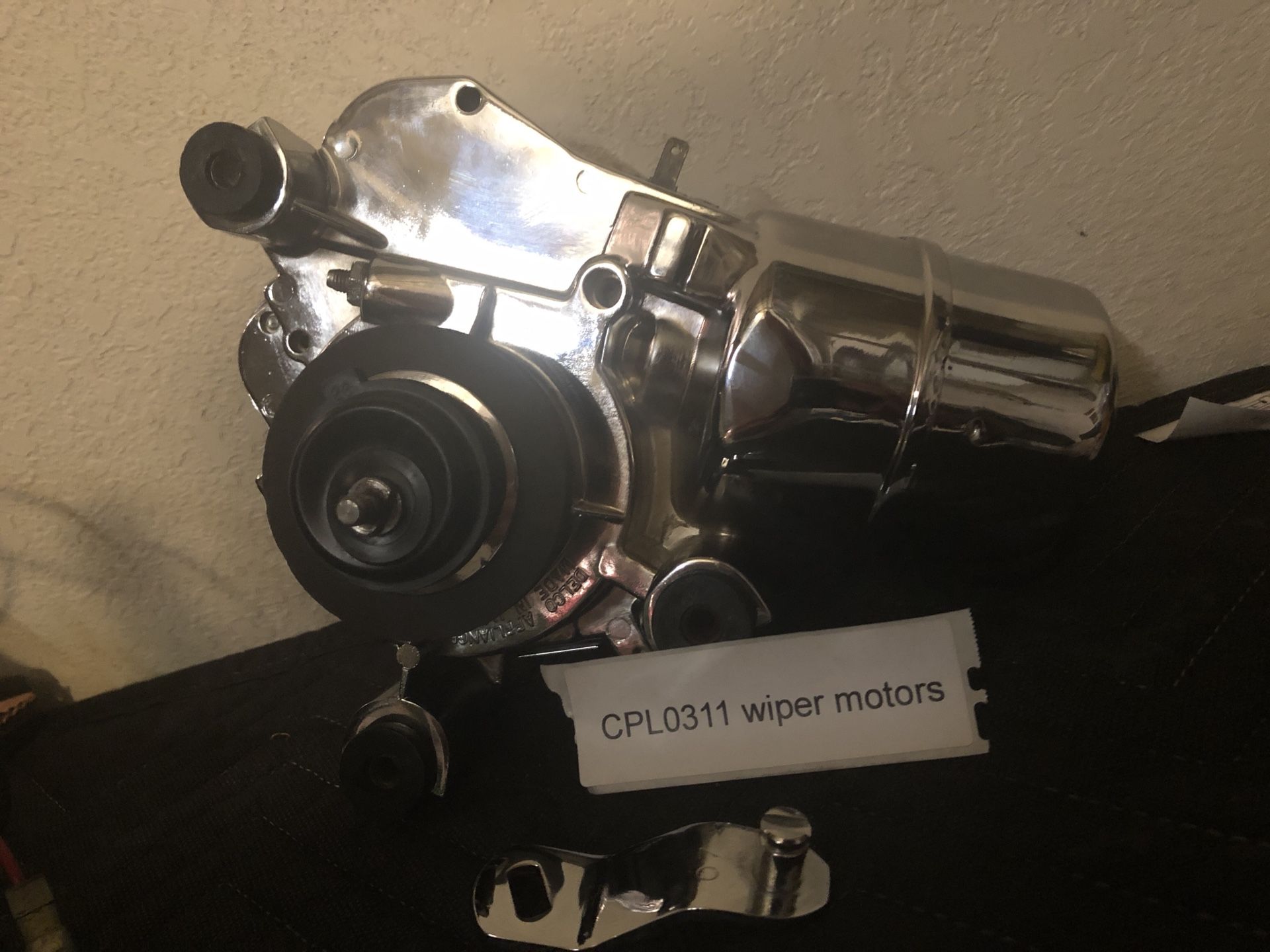 1963 1964 impala CHROMED wiper motor and washer pump