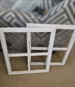 Rustic Farmhouse Window Frame Wall Decor – Set of 2