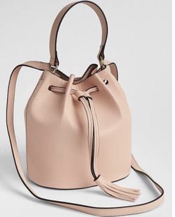 Baby pink bucket bag
