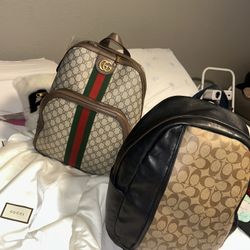 Designer backpacks in great condition still