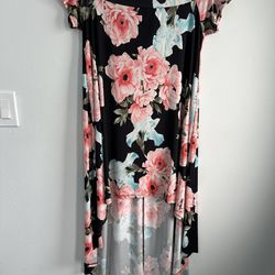 Floral Black Tunic Dress Blooms In The City Large