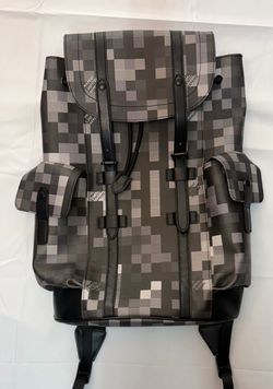 Designer-Style Gray & Black Backpack – Like New