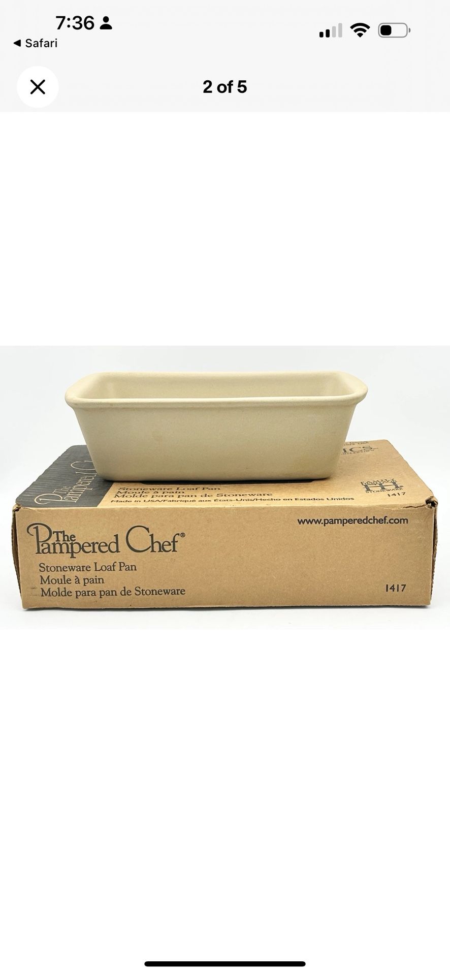 New Stoneware Loaf Pan
