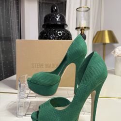 Steve Madden Green Heels 