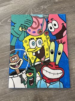 Hand Painted Acrylic On Wrapped Canvas