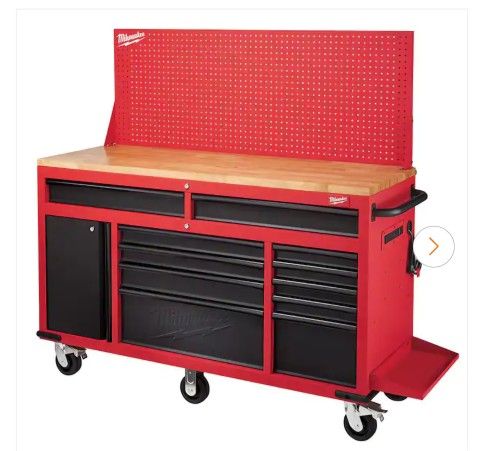Milwaukee 61 Inch Work Bench Tool Box Peg Board