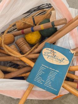 Vintage croquet set