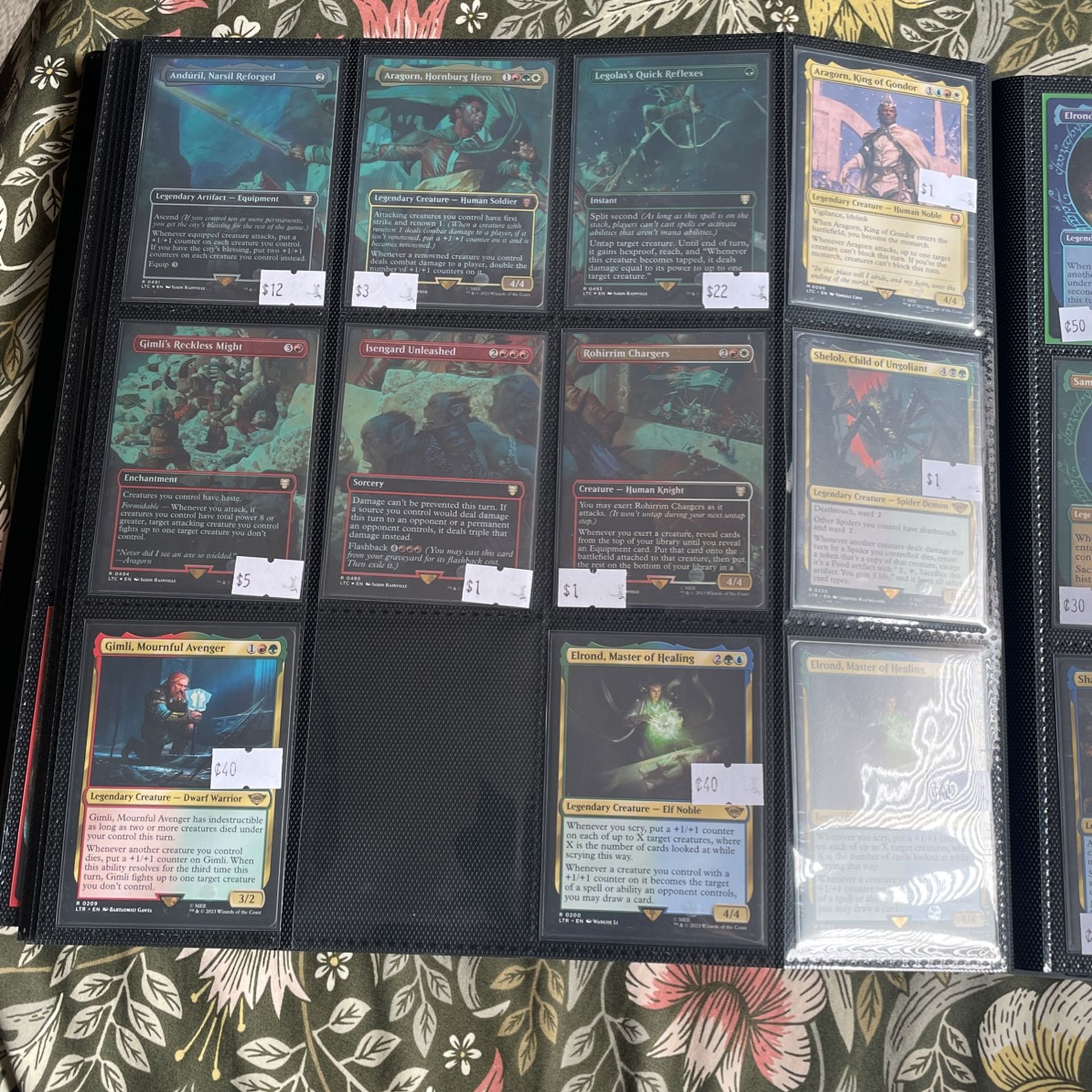 lord of the rings magic the gathering cards