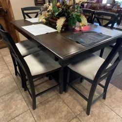 7 Pcs Dining Room Set Dining Table and 6 Chairs Baywater 