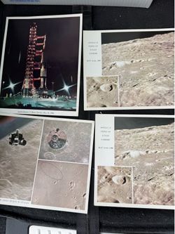 Vintage NASA MSCL Lithograph Lot of 4 - Apollo 10 & Saturn V (MSCL-10, 31, 32)