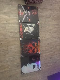 Horror Movie Wall Art Canvas Set of 4