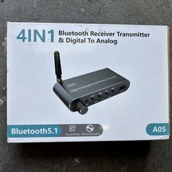 4IN1 Bluetooth Receiver Transmitter & Digital To Analog