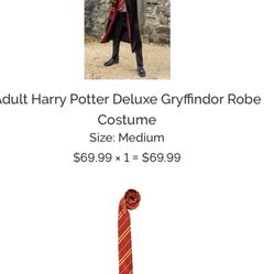Harry Potter Cape And Tie