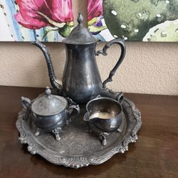Vintage Sheridan Taunton Silver Platted Tea Set