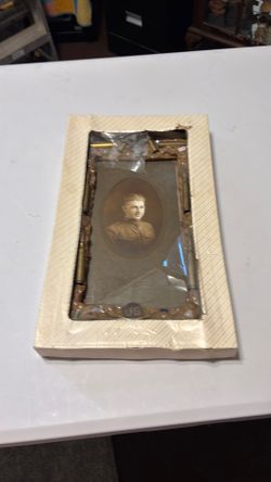 WW1 US Army soldier trench art photo