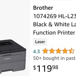 (2) Brother
MODEL HL-L2320D Laser Printer