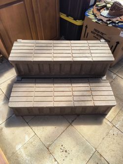 Universal Steps for above ground hot tub or pool.