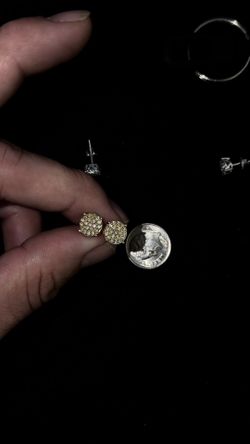 NATURAL DIAMOND EARRINGS 14K
