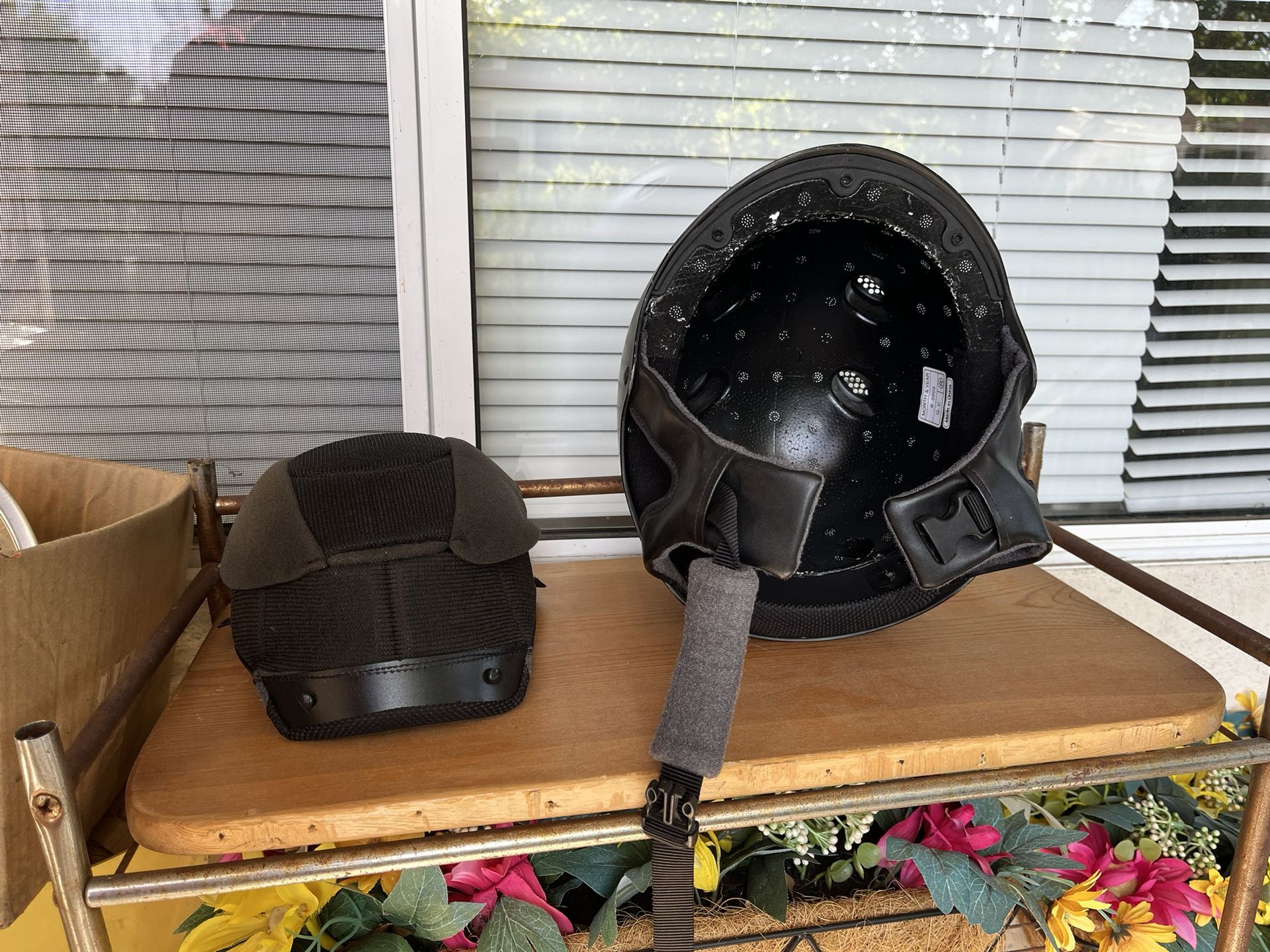 Black helmet