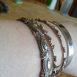 Real Sterling Silver Bracelets 