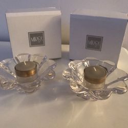 Pair Of Mikasa Candle Holders