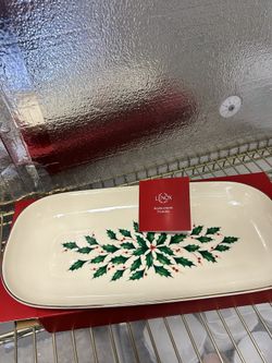 NEW Lenox Christmas Serving Dish 