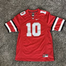 NIKE MENS OHIO STATE OSU BUCKEYES 2012 PRO COMBAT RIVALRY ALTERNATE THROWBACK FOOTBALL JERSEY MEDIUM