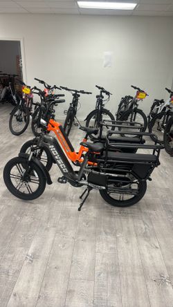 Grey hovcart and orange available family ebike fit 2 kids brand new in box for 1000