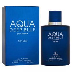 Aqua Deep blue for Men's Colognes 3.4oz Long lasting