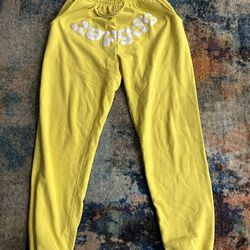 Yellow Sp5der Sweatpants 