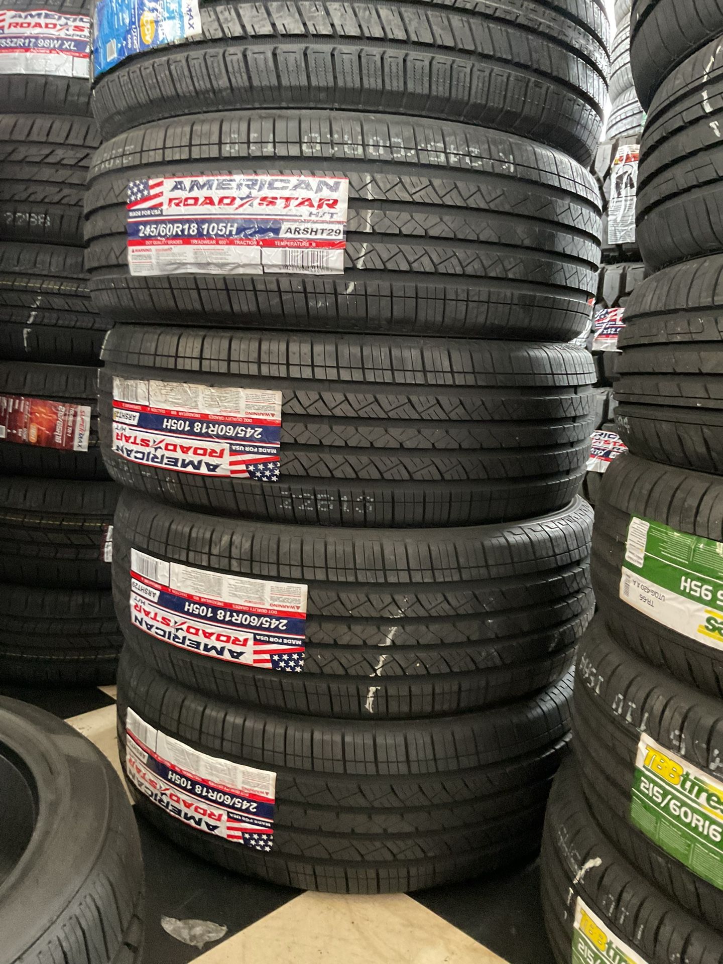 245/60/18 Vendo Set De Llantas Nuevas Marca América