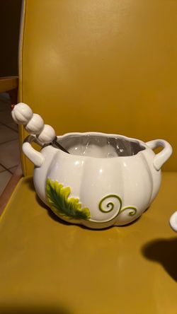 Harvest Soup Tureen with matching g ladle and gravy boat