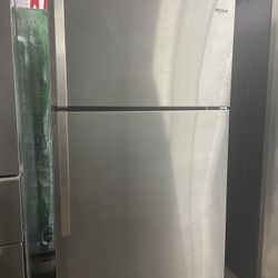 Whirlpool Top And Bottom Refrigerator Brand New Stainless Steel